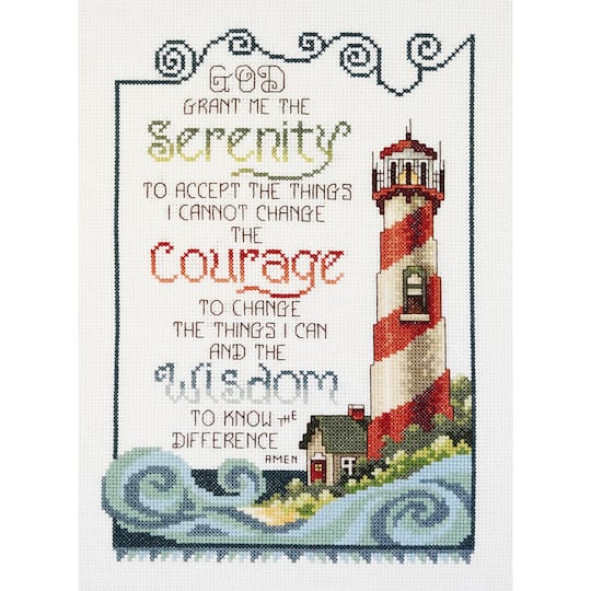 Janlynn&#xAE; Serenity Lighthouse Counted Cross Stitch Kit